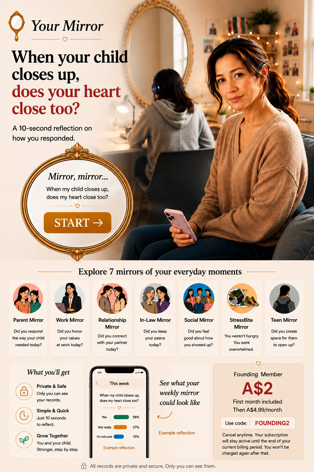 Your Mirror — When your child closes up, does your heart close too?
